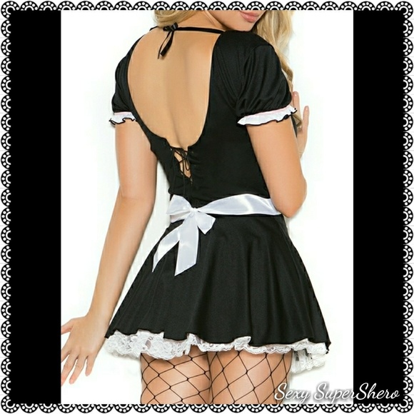 🆕3 PC SEXY MAID COSTUME Halloween role play cosplay - Picture 3 of 8